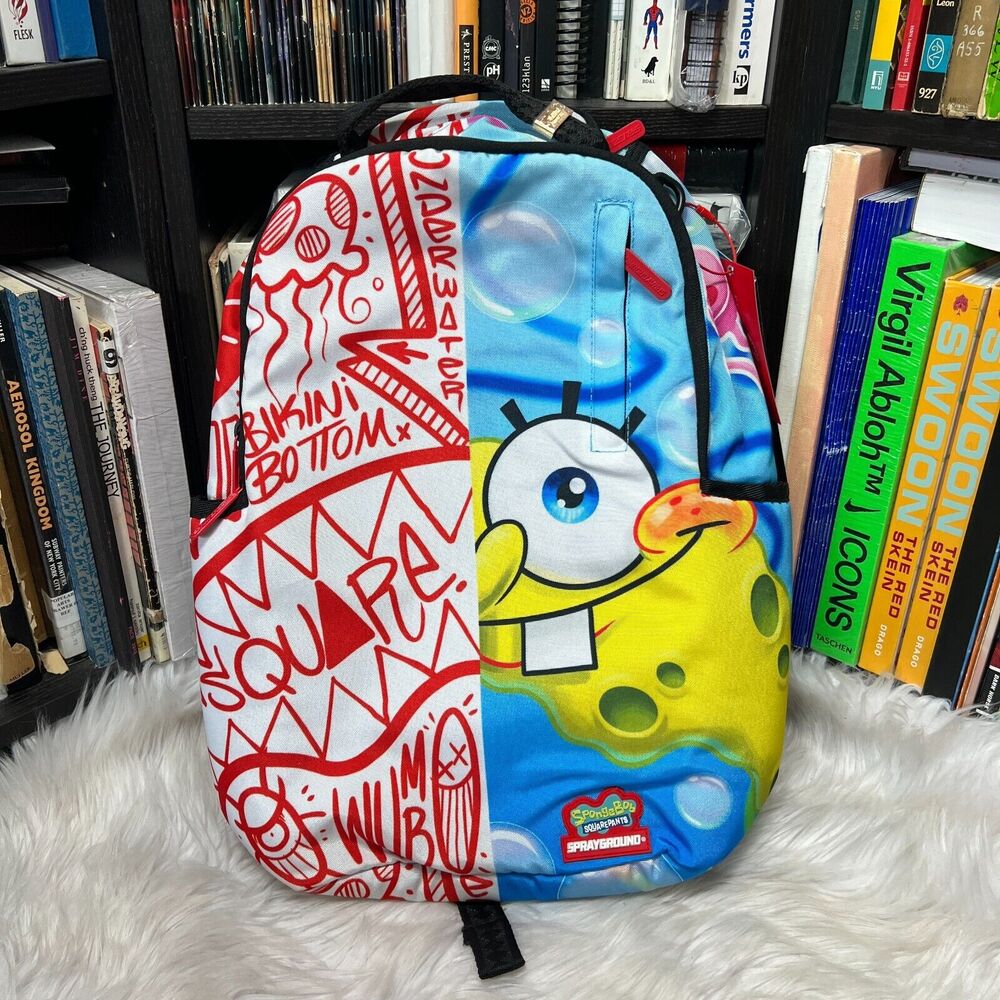 SPRAYGROUND SPONGEBOB ALL MIXED UP BACKPACK BOOK BAG SPONGEBOB SQUAREPANTS